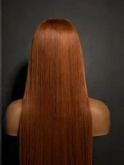 Auburn Straight Wig back view