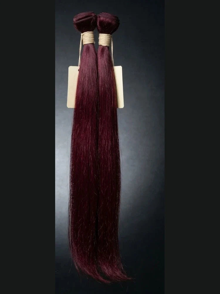 Burgundy Straight Bundles